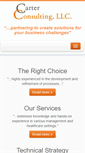 Mobile Screenshot of carterconsultingllc.biz